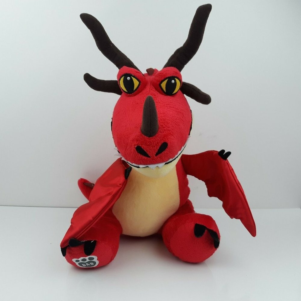 Build A Bear Dragons How To Train Your Dragon Hookfang 15" DreamWorks Plush Red